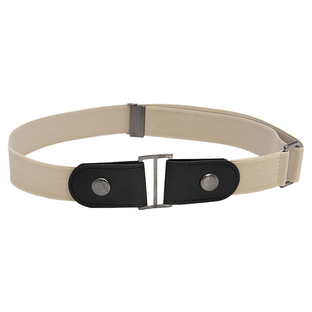 Cinturón elástico sin hebilla para hombre y mujer, elástico, oculto, Invisible, chico secreto # W