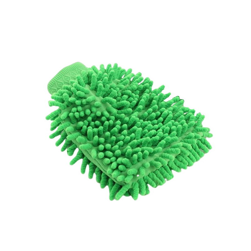 Handschuhe für Haushaltsreinigungstücher, Handschuhe aus Chenille-Korallenvlies, doppelseitige Dekontamination, Reinigungswerkzeug für Autowäsche und Badezimmer: Rosa