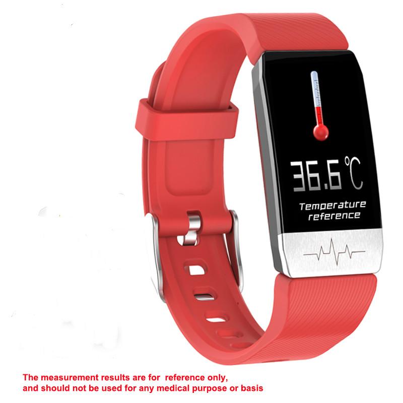 DTNO.I Smartwatch T1s - Body Temp EKG PPG - Heart Rate Monitor - Fitness Tracker for iOS Android