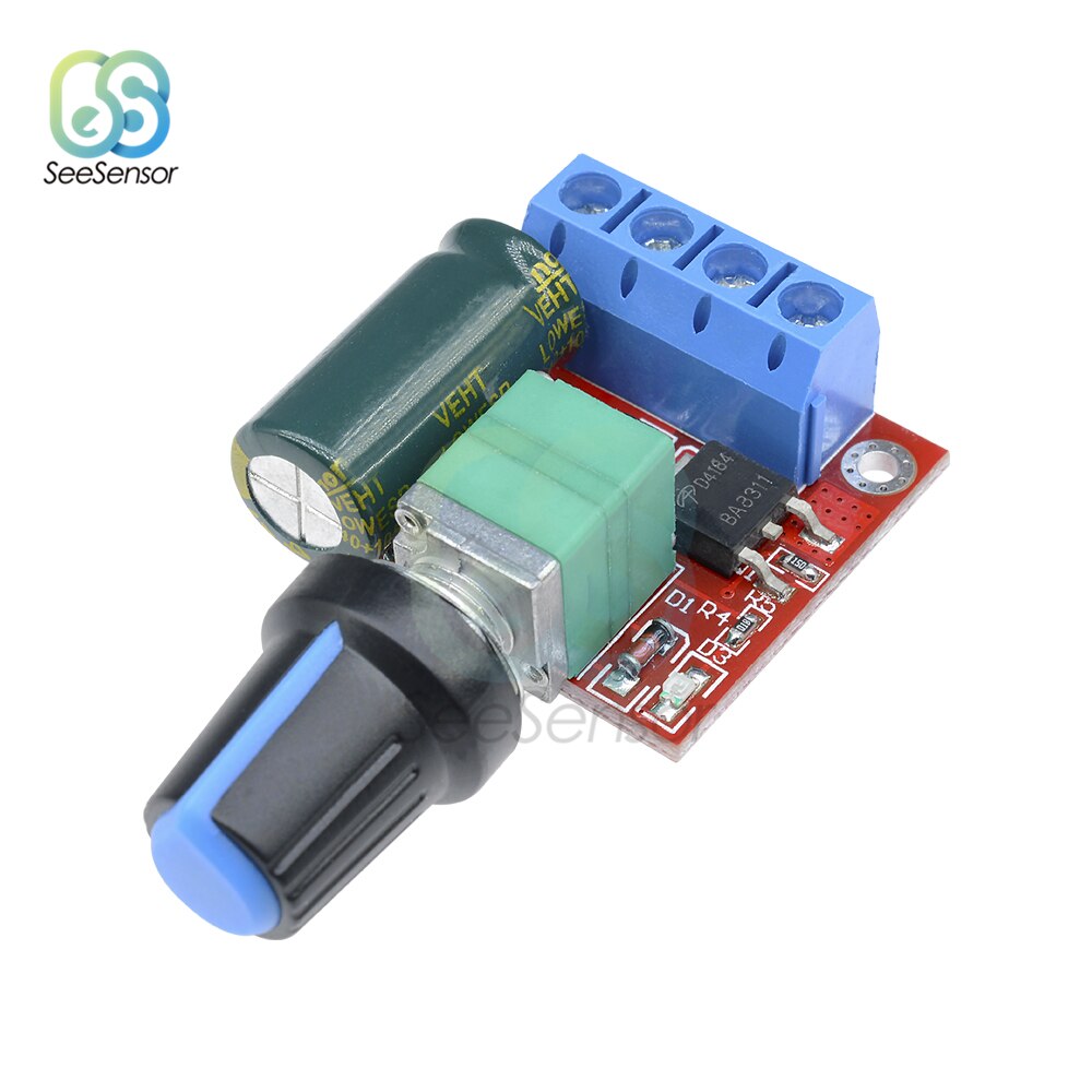 5A 90W PWM 12V DC Motor Speed Controller Module DC-DC 4.5V-35V Adjustable Speed Regulator Control Governor Switch 24V
