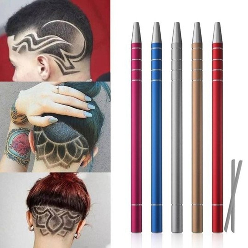 Zweiten Generation Öl Kopf Geklaut Augenbraue Trimmen Edelstahl Rasiermesser Stift Rasiermesser Haarschnitt Carving Stift