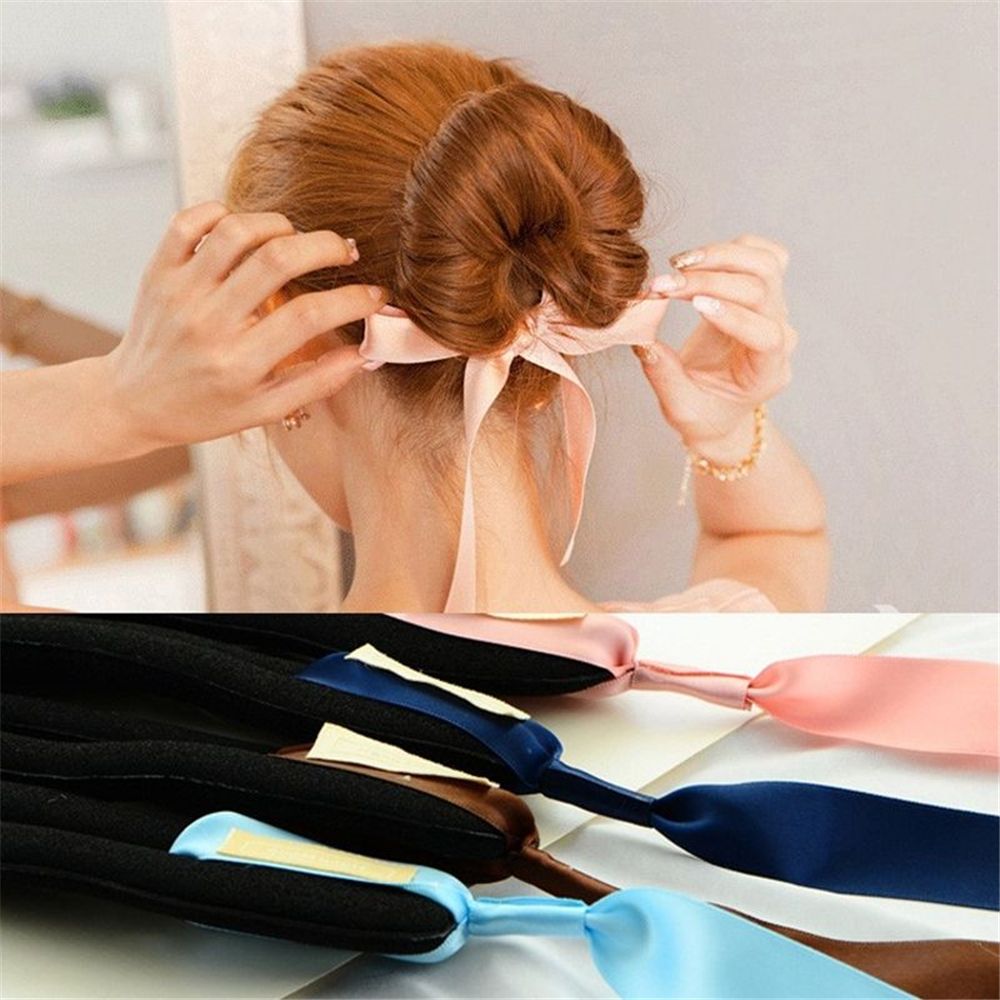 1Pcs Women Hair Styling Tools Magic Foam Sponge Hairdisk Hair Device Donut Quick Messy Bun Updo Hair Clip Hair Accessories