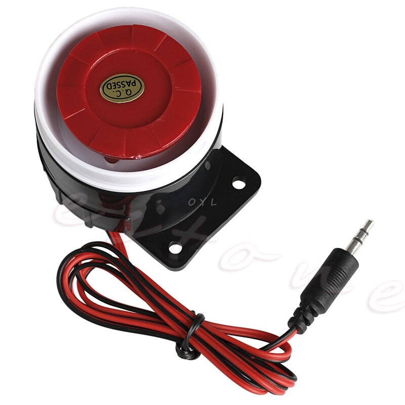 Wired Mini Horn Siren Home Security Sound Alarm System 120dB DC 12V