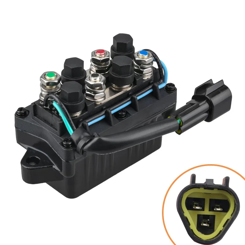 Relè motore fuoribordo per Yamaha Relè di avviamento Marine 6H1-81950-00 63P-81950-00 6AW-81950-00-00 61A-81950-00-00 0409-066: WHITE