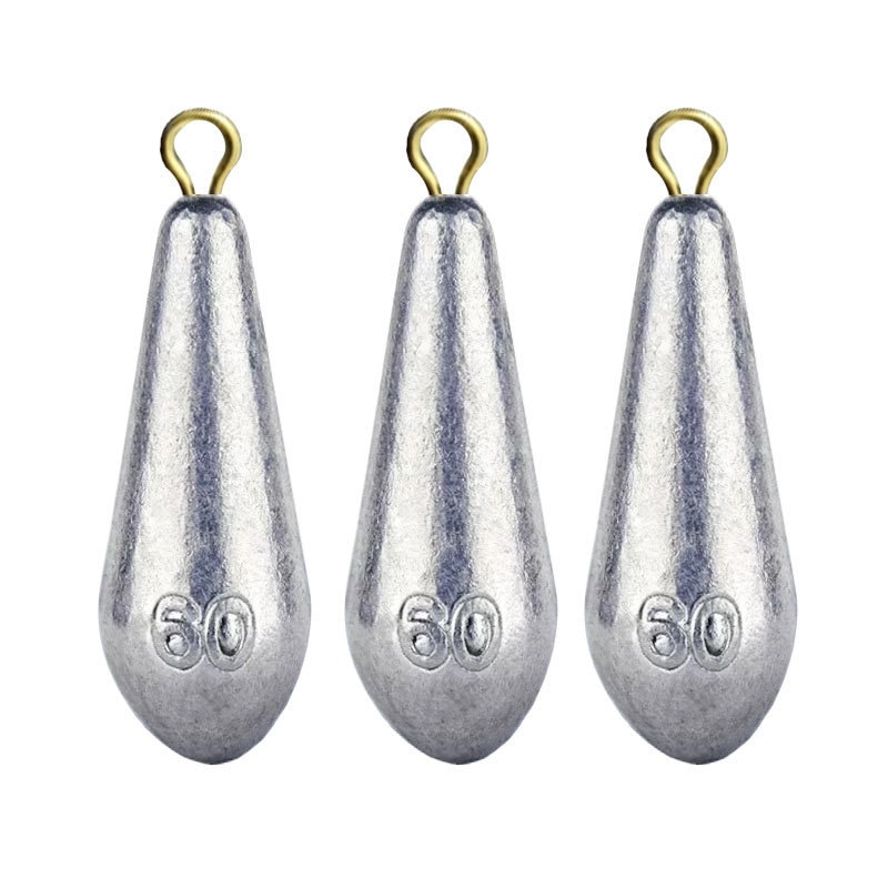 5 unids/lote de plomadas de plomo de 10g-50g, plomada de plomo para pesca, accesorios para aparejos de pesca
