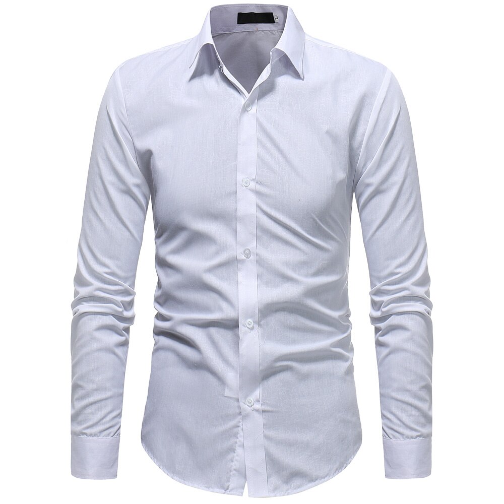 Mode Mannen Shirt Lange Mouw Camisas Para Hombre -kleding Shirt Heren Casual Slim Fit Camisa Hombre Cool mannen