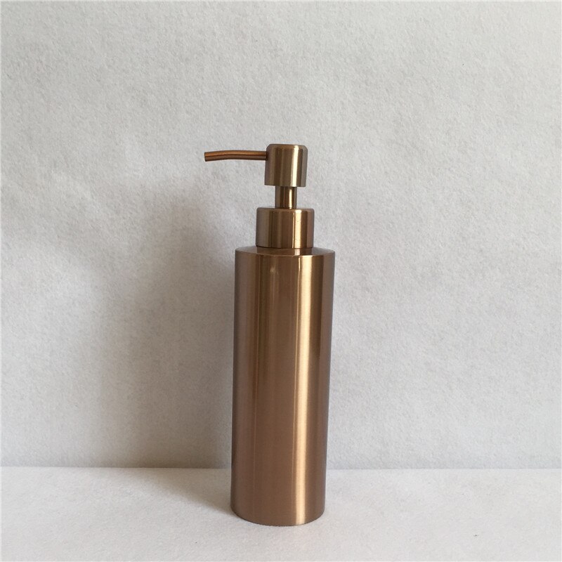 Dispensador de jabón de oro rosa dispensador de jabón líquido botella de loción 350 ml/550 ml/800 ml protector de jabón de acero inoxidable