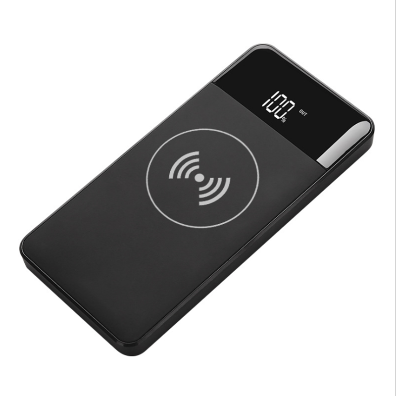 10 W Qi Drahtlose 10000mah Power Bank PD 18 W schnelle Lade Für telefon Externe Batterie Bank Eingebauten Ladegerät power