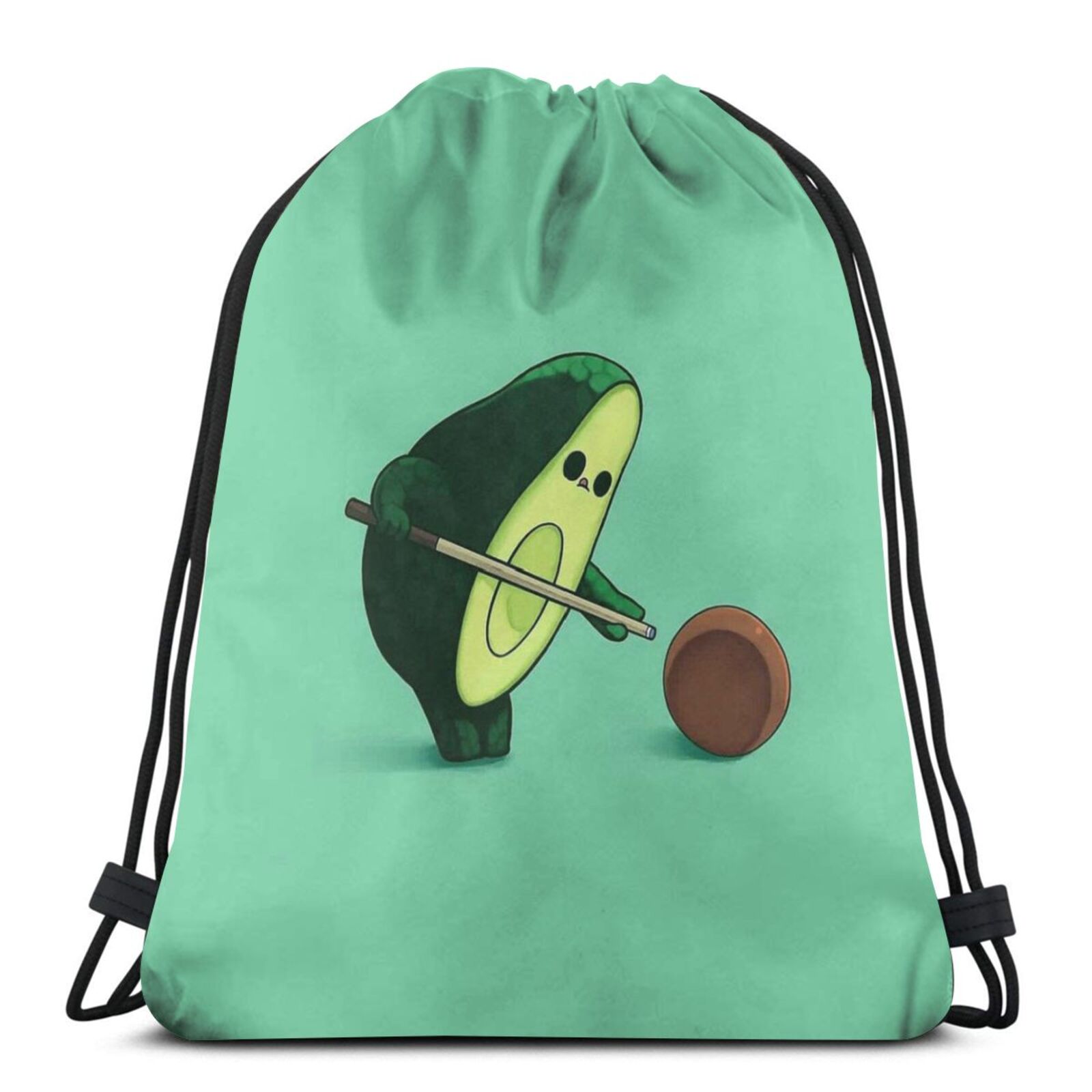 NOISYDESIGNS frauen Kordelzug Grün Avocado Druck Mädchen Frau Faltbare Schule Mädchen Tuch Rucksack Schuhe Pack: 241490978