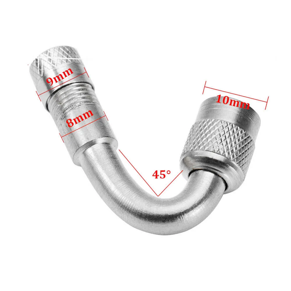 1 Stück 45 90 135 Grad Winkel gebogener Ventiladapter Reifenschlauch Ventilverlängerungsadapter für Motorrad LKW Auto Moto Fahrrad: MULTI