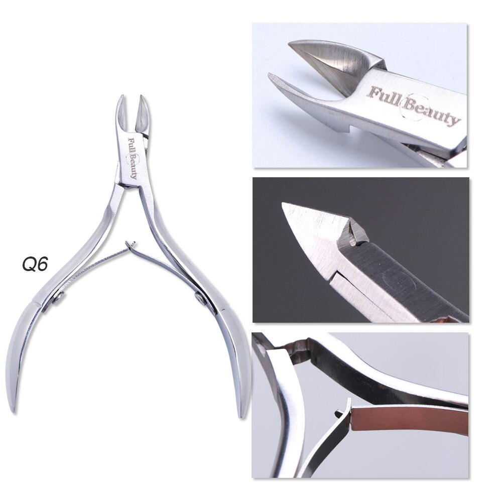 Fingernail Toenail Cuticle Nipper Nail Art Scissor Pliers Manicure Timmer Edge Dead Skin Cutter Pro Pedicure Nail Tools BE1586: Q6