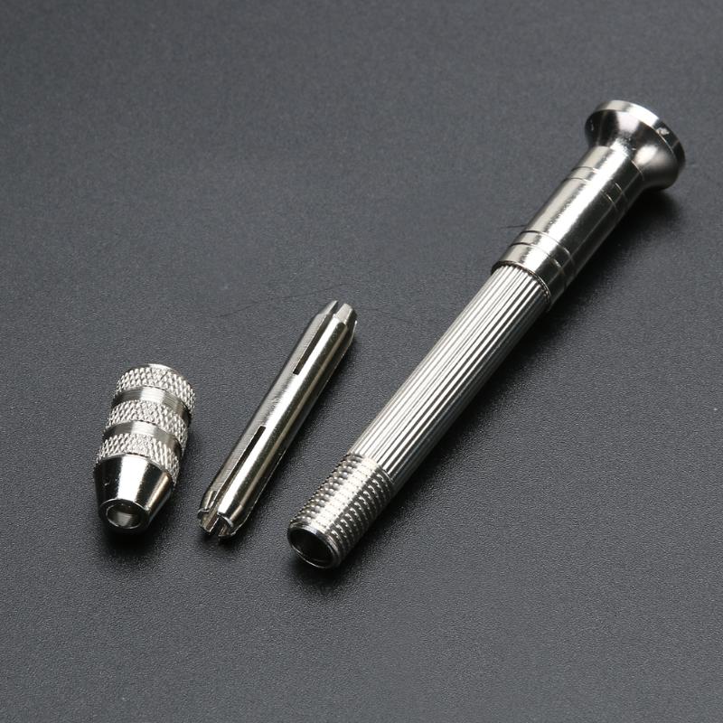 Mini Adjustable Chuck Manual Hand Drill Switch Tool Twsit Micro Spiral Drill Bit 0.3-2.5mm Pin Vice