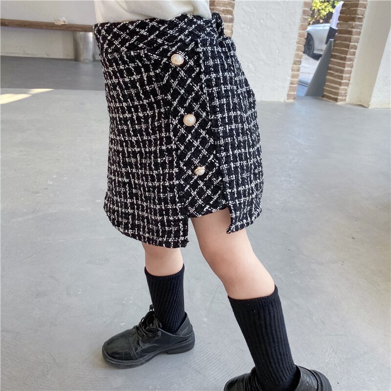 Autumn Girls Tweed Skirt Girls Skirt Kids Skirts