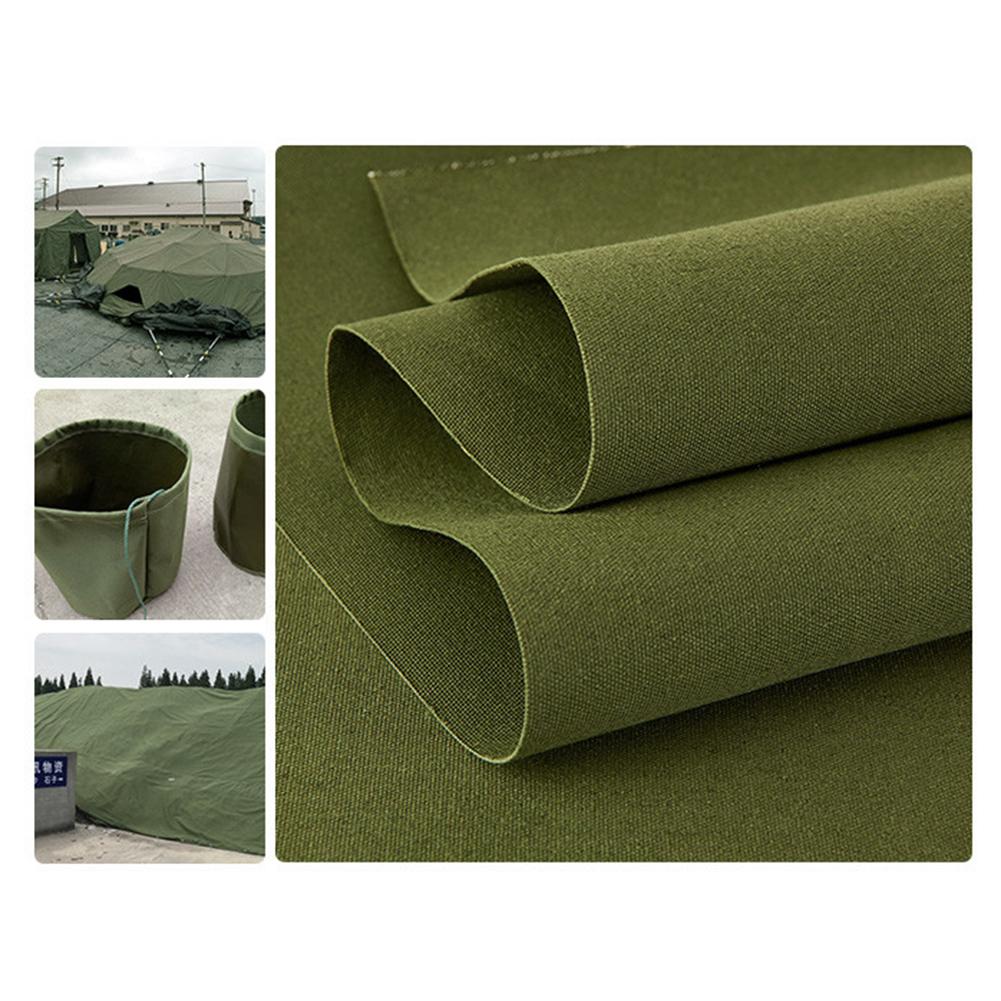 2*3m Heavy Duty Army Green Canvas Tarp Tarpaulin Sunshade Sun Blocked Waterproof Dustproof Outdoor Shelter Awning Accessories