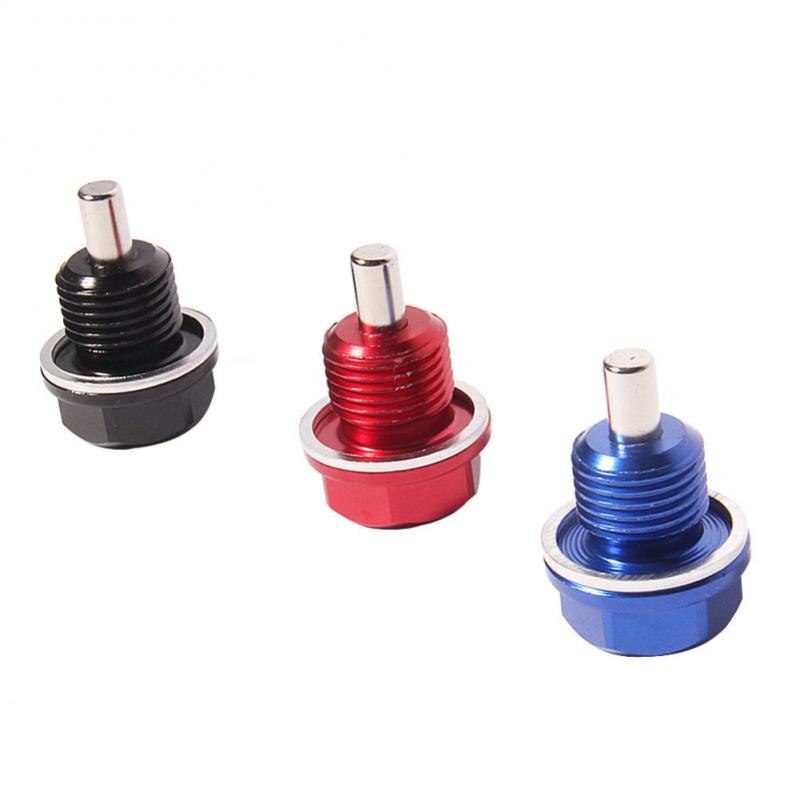 ANODIZED ALUMINUM Magnetische Oil Drain Plug BOLT w/ Washer Engine Oil Pan Screw Car Accessories TXTB1