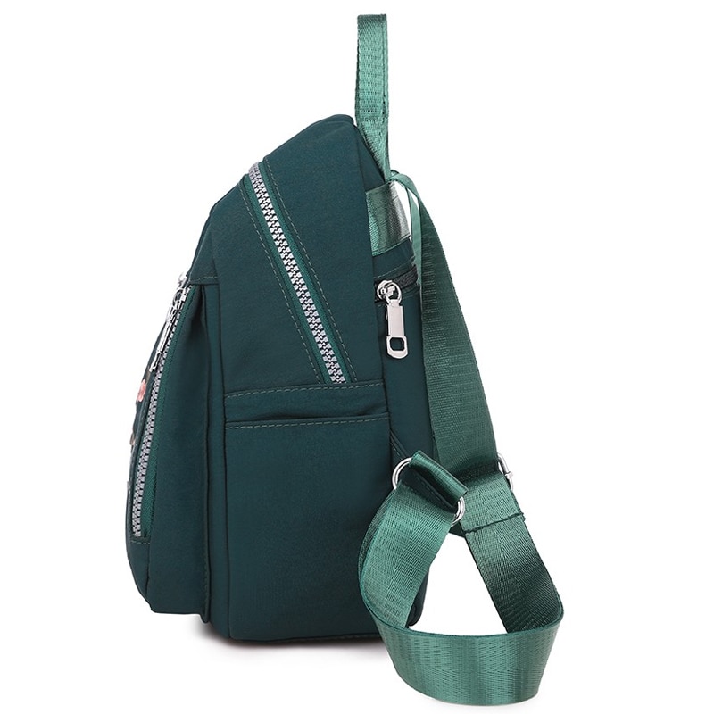 Koreaanse Stijl Borduurwerk Bloemen Vrouwen Rugzak Casual Blauw Kleine Rugzakken Voor Meisjes Oxford Rugzak Reizen Mochila Feminina Tas