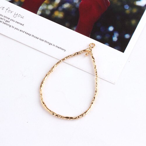 Zuiver Koper Plated 18K Echt Goud Kleur Gewei Bladeren Sieraden Materialen Diy Oorbellen Accessoires Armband Ketting Hangers: 1