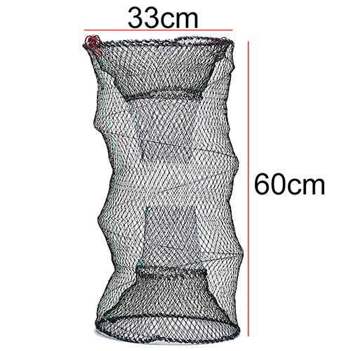 Fishing Collapsible Trap Cast Keep Net Eel Prawn Shrimp Live Bait 1pc Crab Crayfish Lobster Catcher Pot Trap Fish Net: size 3