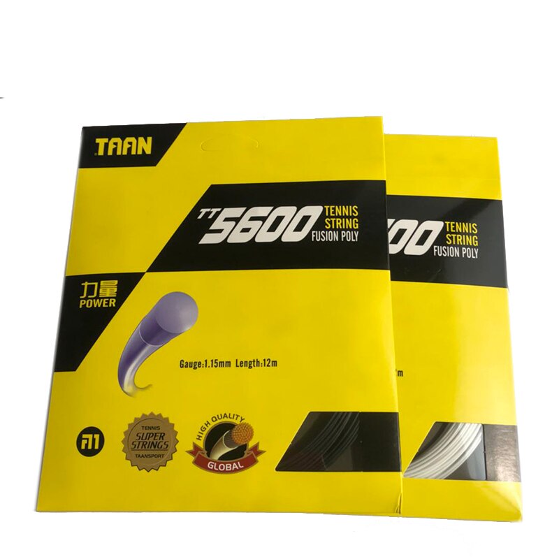 1PC TAAN Tennis Polyester TT5600 tennis racket strings 1.15mm tennis woven string 12M