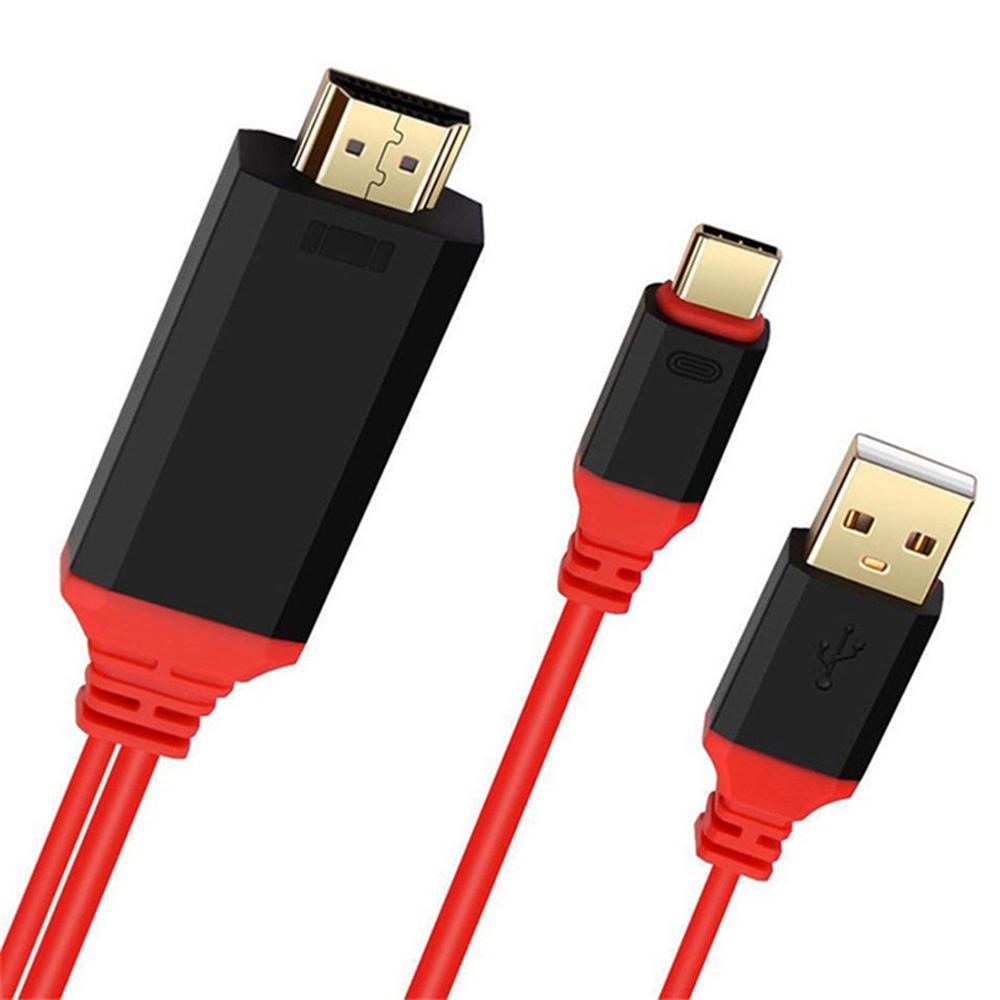 4K MHL Type C Naar HDMI Av Tv Kabel Adapter Voor Samsung Note 10/9/8/ s10/S9/S8 Plus Draagbare Type C Naar HDMI Kabel Adapter