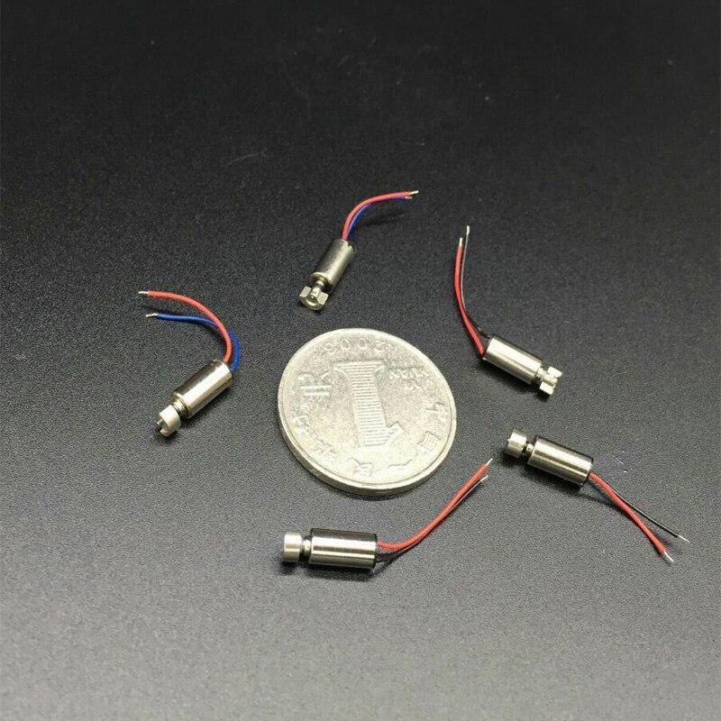 MTSPACE 10 pièces/ensemble 4x8mm DC 1.5-3V Micro téléphone portable moteur de Vibration sans noyau vibrateur Mini moteur de Massage pour SANYO de