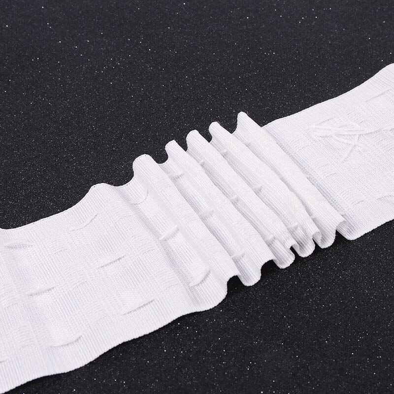 Rideau résistant à poinçonnage | Bande plissée, accessoires de tissu de rideau, bande à crochet romain, bandes d'anneau en tissu blanc Non tissé: pull pleated / 30m