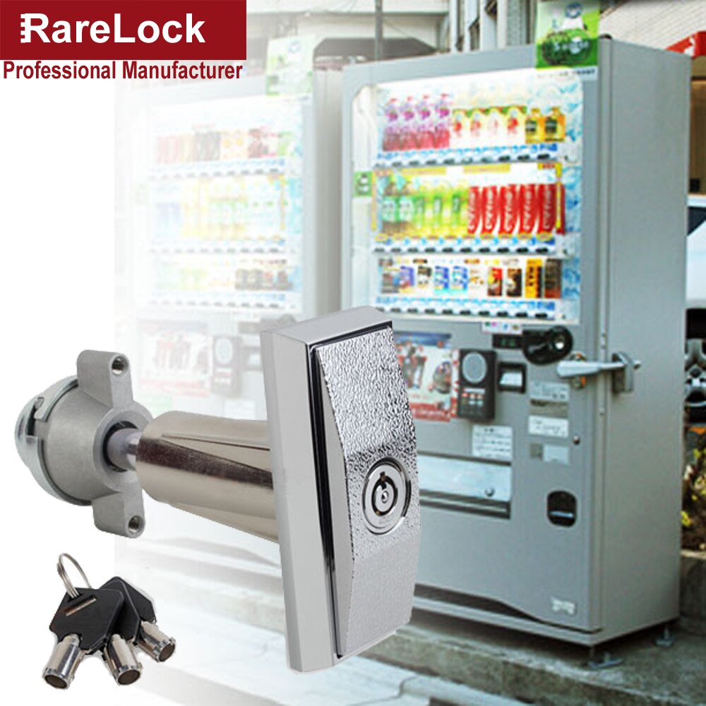 T Handle Vending Machine Lock with 3 Tubular Keys for Bussiness Equipment Train Plane Electrical Cabinet Rarelock g