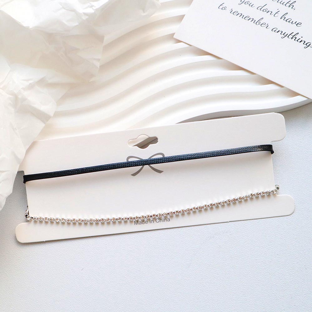 Gargantilla de cadena de cuello corto con estrella negra Simple de doble capa para niñas, collar gótico con dije de para mujer, joyería para amigos: Color acero