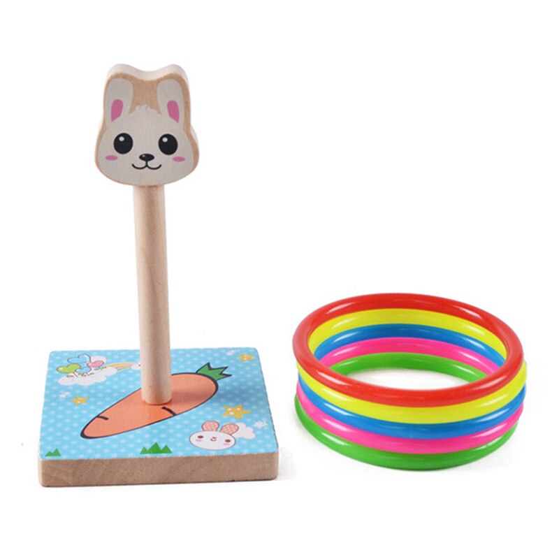Dier Ring Toss Set Game Gooi Gazon Familie Outdoor Kids & Volwassenen Tuin Fun Speelgoed Konijn Kat Hond Panda Vorm