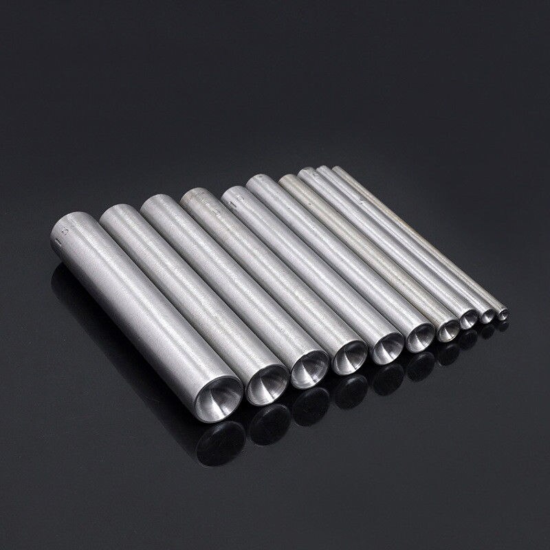 Koepelvormige Klinknagel Setting Tool Staal Punch Handje Silver Spike Duurzaam Hoge Hardheid: 8mm