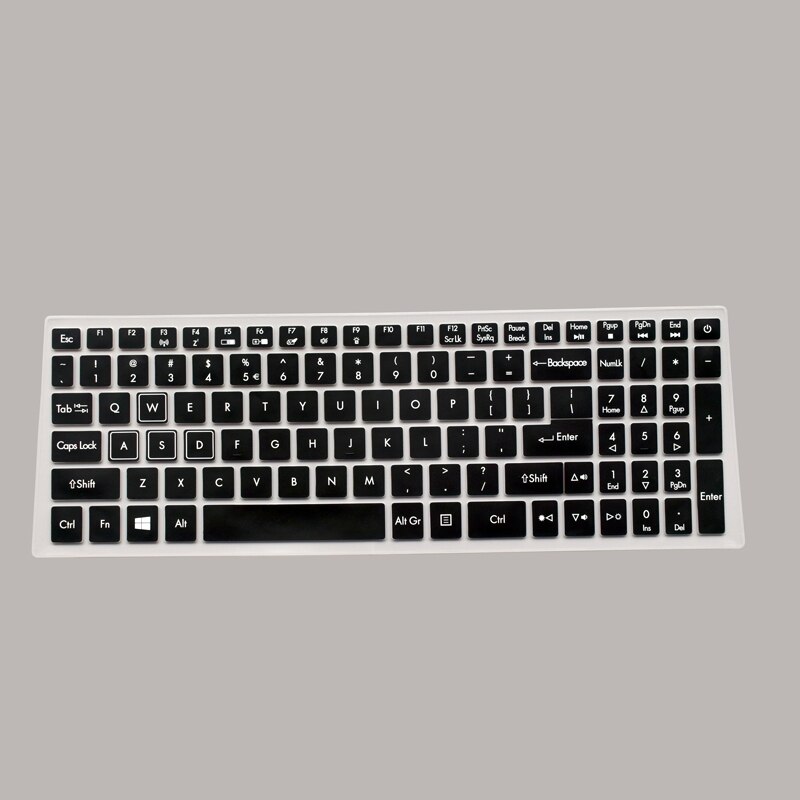 For 15.6" Acer Nitro 5 An515-52 An515 An5 Vx 15 Vx5-591G V 17 Gaming Vn7-793G 17.3 Keyboard Protective Cover Skin Protector: black