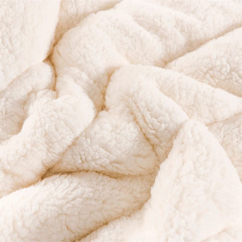 Coral Fleece Deken Stitch Quilt Dutje Rust Washandje Hoes Lamswol Beddengoed Verdikt Warm Zacht Warm Coral Fleece Deken