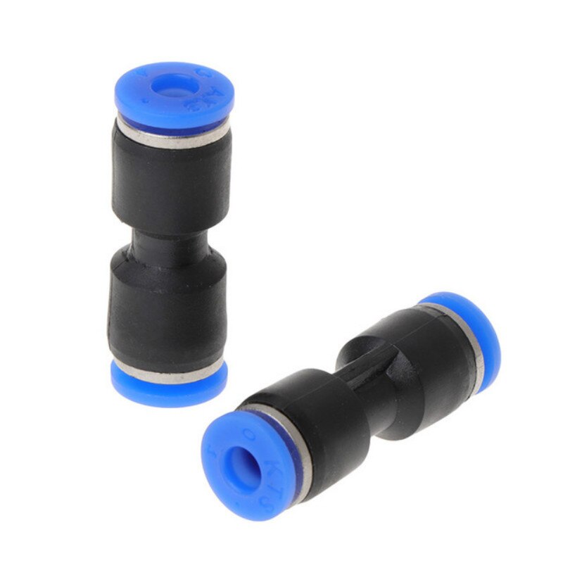 2 Stuks Aquarium 2/3/4 Manier CO2 Buis Connector Hoge Druk Quick-Connect Klep Voor CO2 Diy systeem Luchtslang Pipe Joint: Blauw