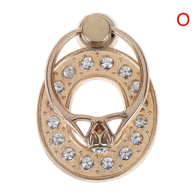 1pc 360 Degree Diamond Metal Letter A-Z Finger Ring Smartphone Stand Holder Mobile Phone Holder For All Phone