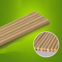 GIEMZA 5 paar Bamboe Eetstokjes Wegwerp ECO Houten Ronde Chinese Chopstick Servies Beschikking Gescheiden Individueel