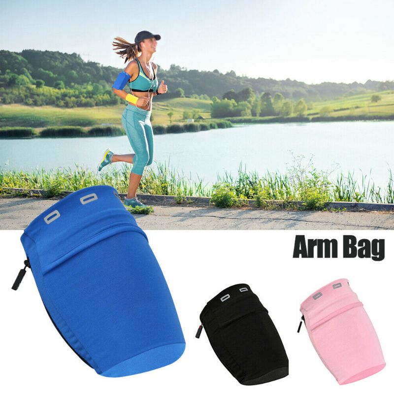 Portable Arm Bag Outdoor Running Excercise Fitness Armband Mobile Phone Storage Holder Carry Case Pouch