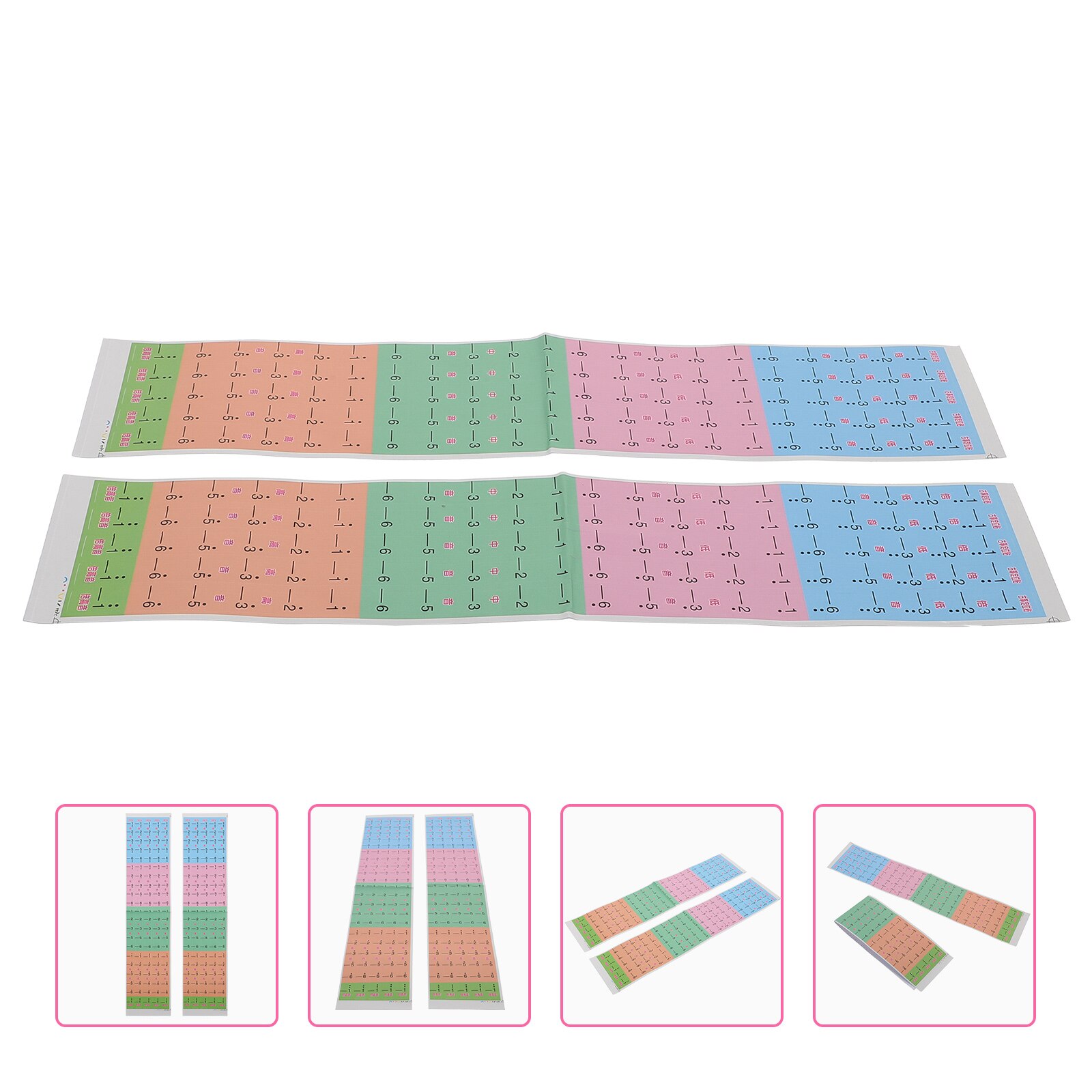 2Pcs Guzheng Scale Stickers Chinese Guzheng Notes Stickers for Beginner Practice