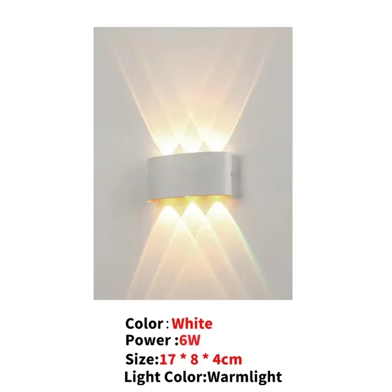 LED Wandlamp AC110V-220V Outdoor Bewegingssensor Licht Waterdichte Wandlamp Veranda Tuin Woonkamer Straat Trap Verlichting: changeable