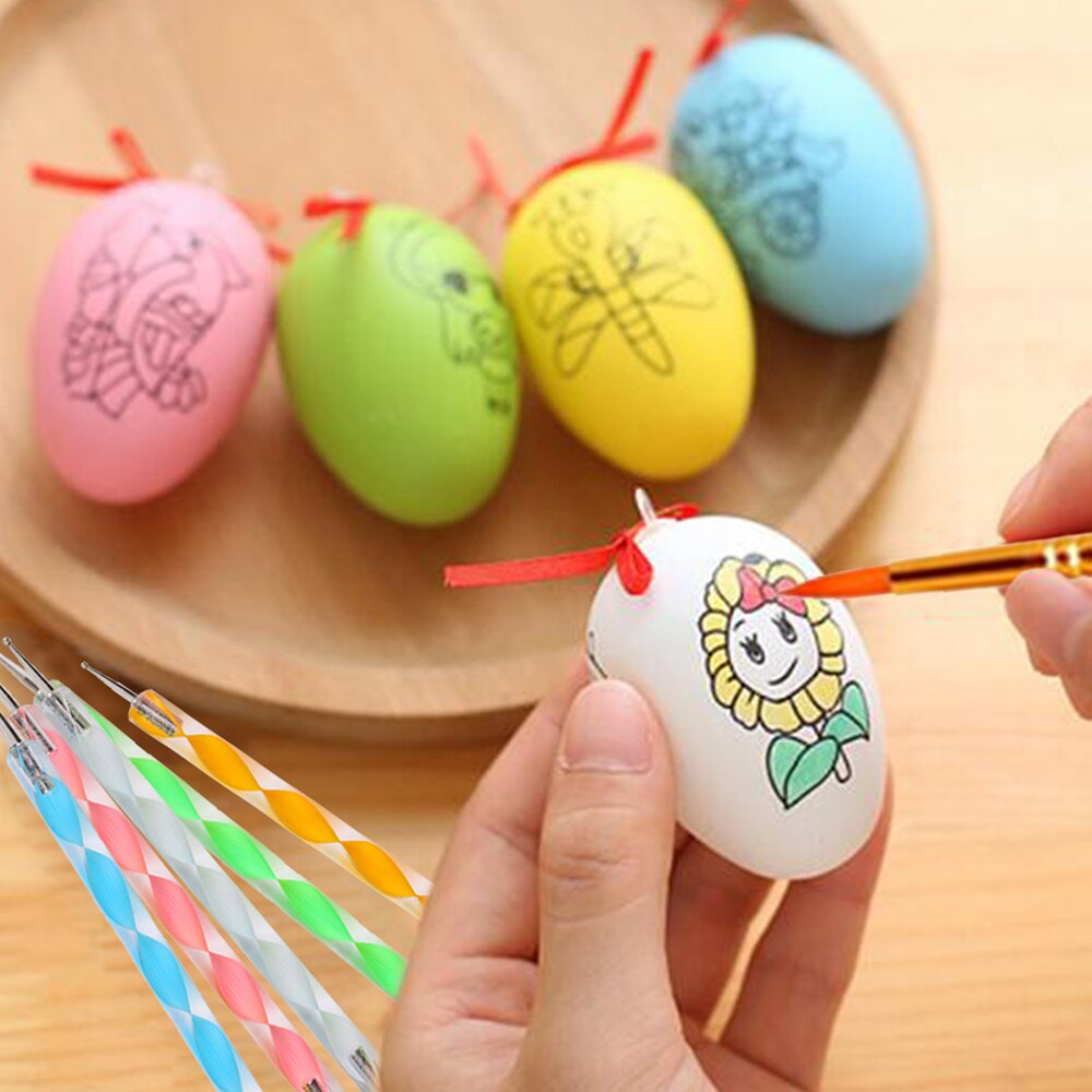 24 Piece Acrylic Rock Dotting Tool Art Painting Tools Set DIY Stencil Painting Kit Dotting Tools Pens Brushes