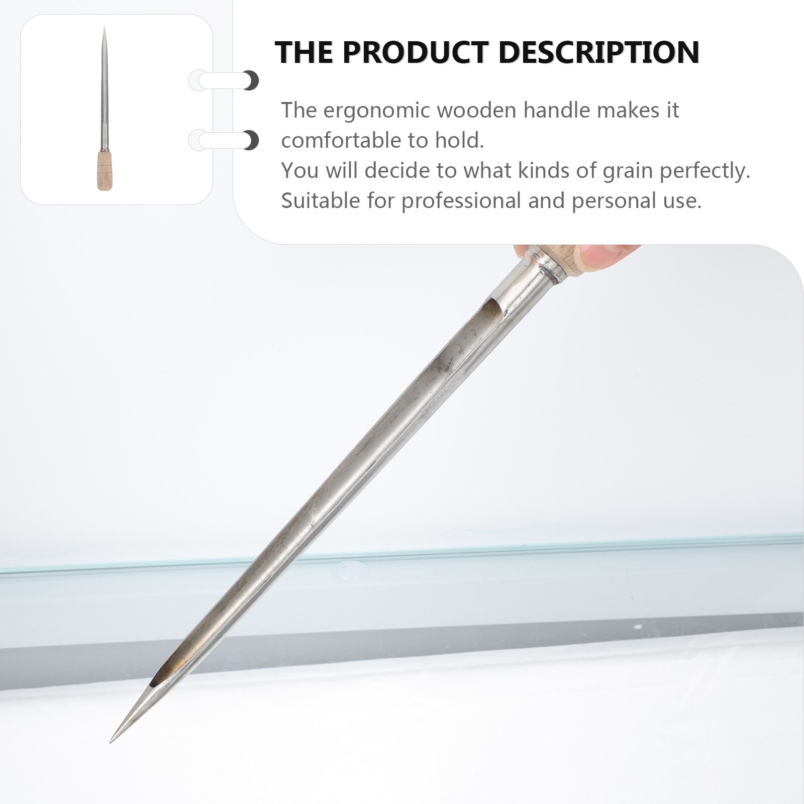 Multifunctional Sampler Stainless Steel Rice Grain Sampling Tool for Farm