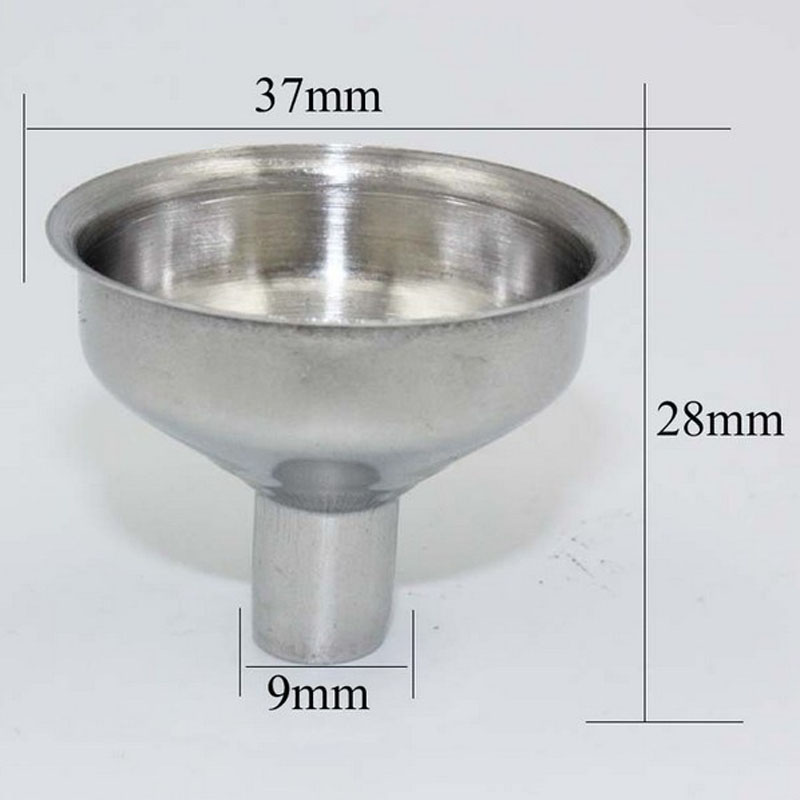 10 pcs /lot Stainless Steel small metal funnels for Hip Flask Oil Bottle Mini Funnel For All kinds Of Hip Flasks Pot Wine Filler
