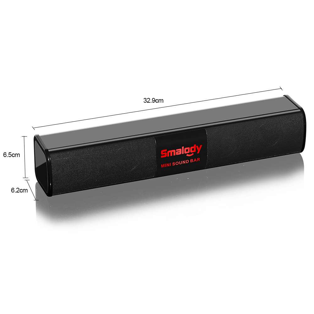 Smalody High Power 10 W Tragbare Wireless Bluetooth Lautsprecher Stereo Mini Soundbar Bunte Led Display mit mic USB TF Karte reader