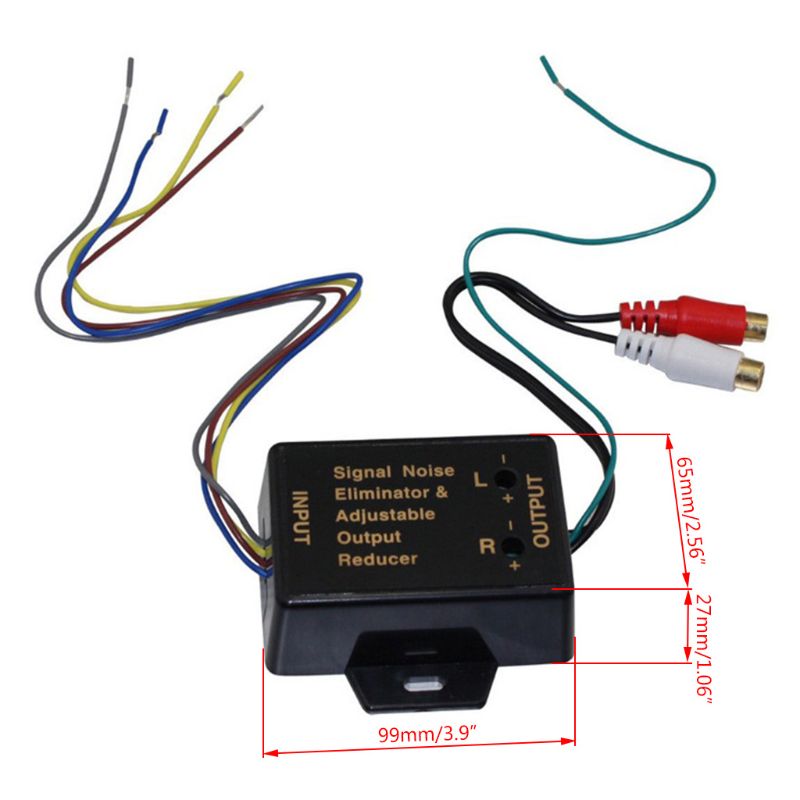 Car Amplifier Bass High Frequency to Low Frequency Converter RCA Level Control