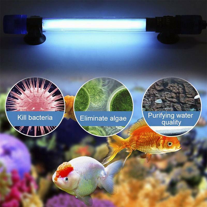 Stérilisateur à lampe UV étanche, filtre Submersible à lumière ultraviolette, nettoyeur d&#39;eau pour Aquarium 5/7/9/11/13W