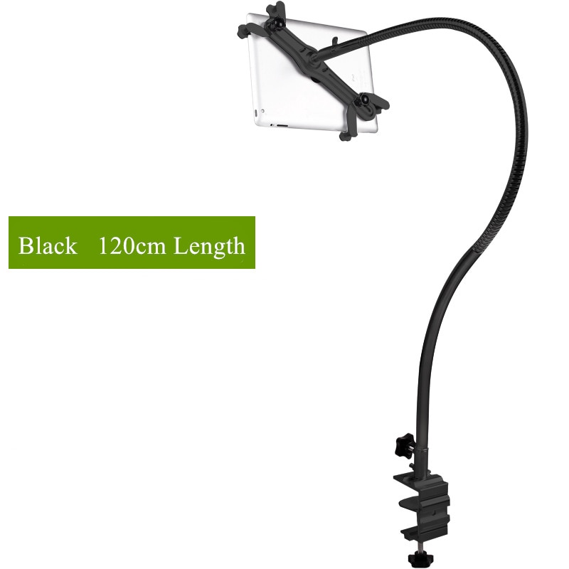 Pieno di Metallo Lungo Braccio Flessibile 120 centimetri 4-11 pollici Per Smartphone/Tablet Supporto Universale di Rotazione Letto Comodino Pigro stand per iPad Air 1 2 3