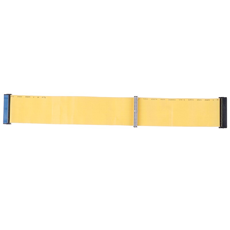 40 Pins 80 Wire PATA/EIDE/IDE Hard Drive DVD Ribbon Cable Yellow 40cm For Dual Devices Telecom Parts