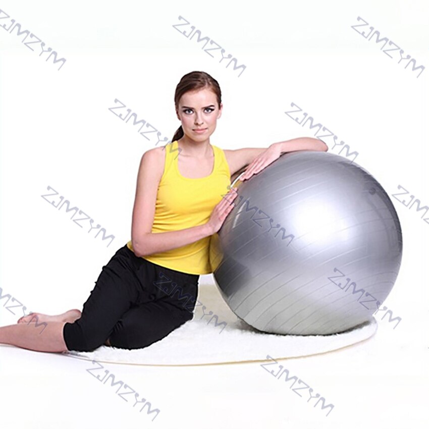 55cm/65cm/75cm Fitness Ball Household Exercise Massage Training Balance Fitball Yoga Pilates Workout Ball with Manual Inflator