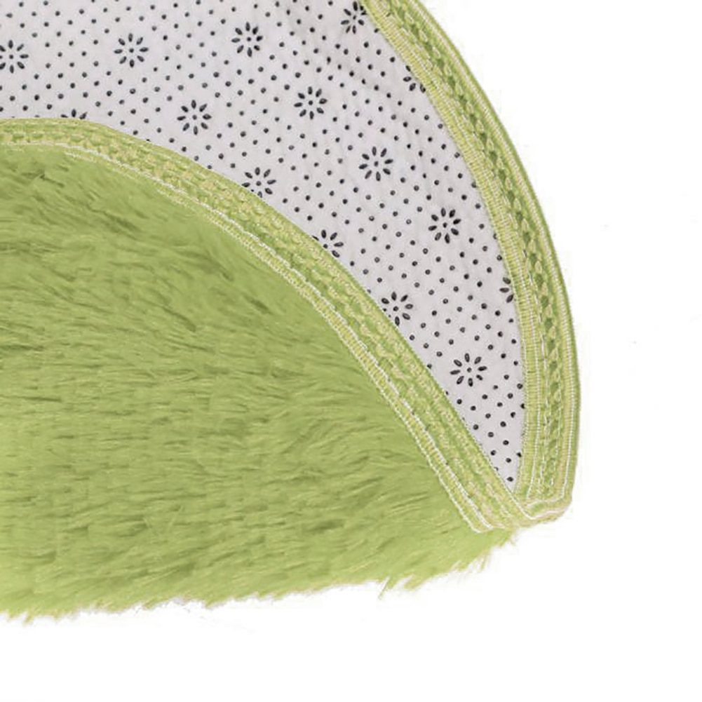40cm rond salle de bain chambre polaire doux anti-dérapant tapis de sol tapis décor à la maison