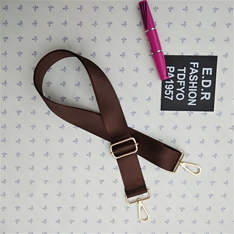 Nylon Shoulder Strap Bag for Mens Computer Handbag Briefcase Crossbody Belt Bag Accessories Adjustable Bag Strap Handles W228: A-gold