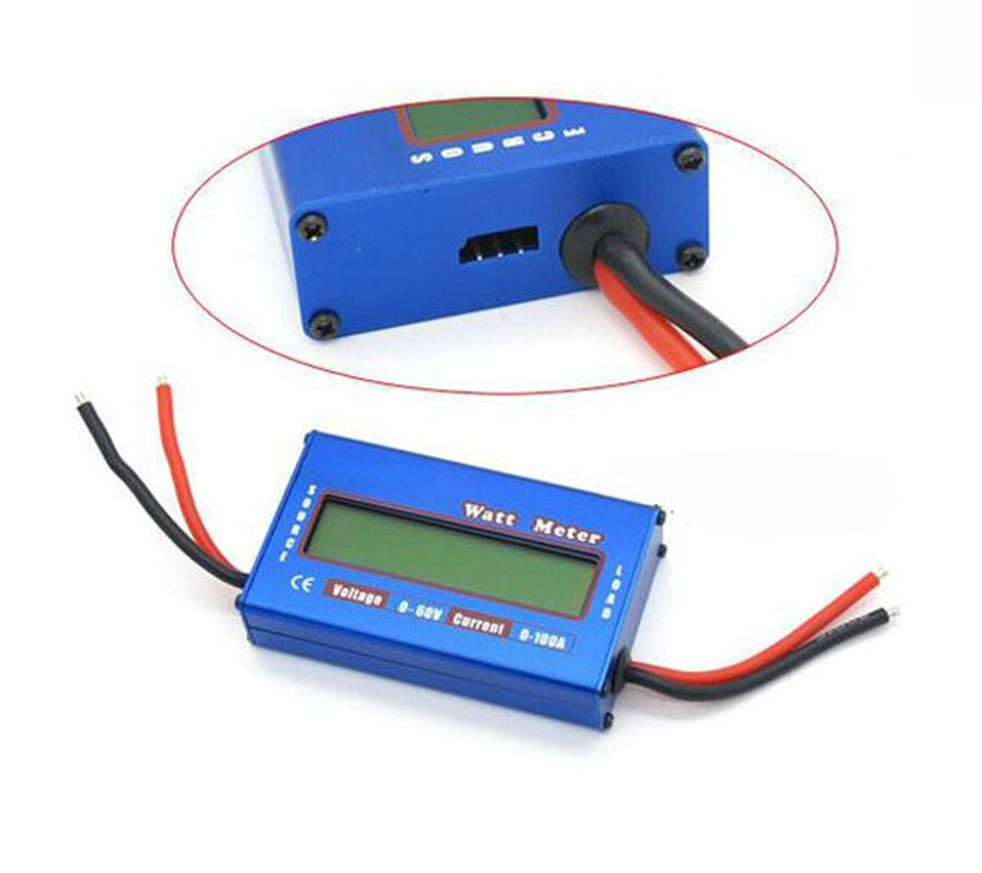 Digital Wattmeter Watt Meter Power Meter DC 60V 100A Balance Voltage Battery Checker